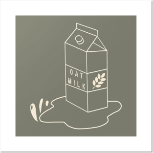 Oat Milk Splash Posters and Art